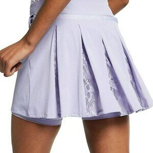 Nike Women's Small Flex 15” Pleated Lace Golf Skort Purple Dawn